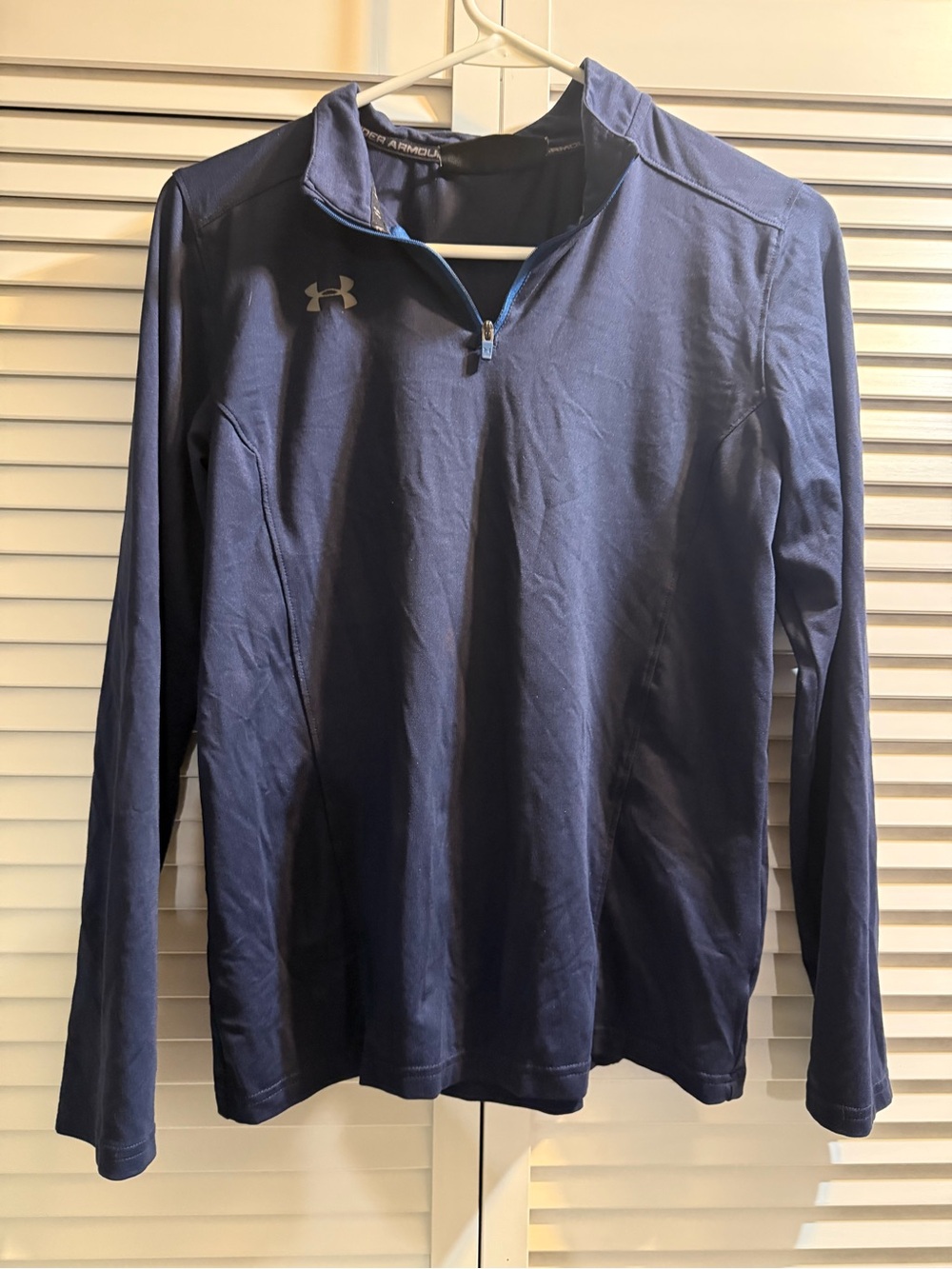 Under Armour Men’s Navy Blue 1/4 Zip Athletic Pullover